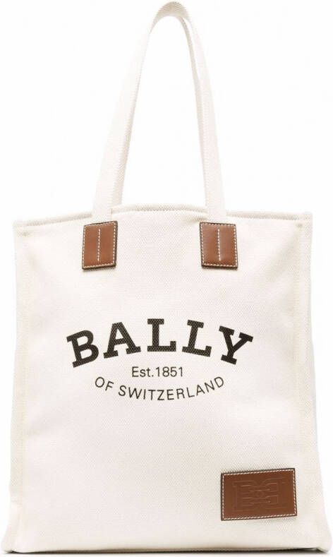Bally Crystalia shopper met logoprint Beige