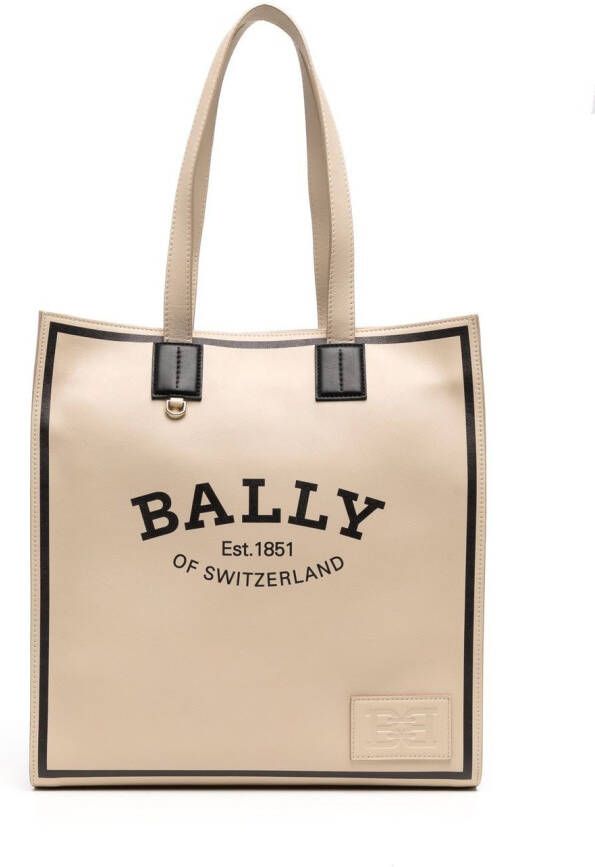 Bally Crystalia shopper met logoprint Bruin