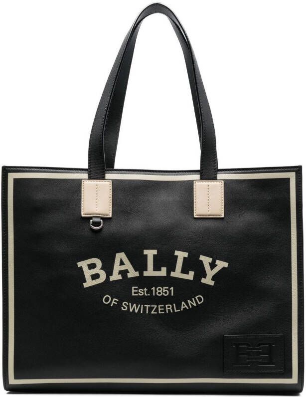 Bally Crystalia shopper met logoprint Zwart