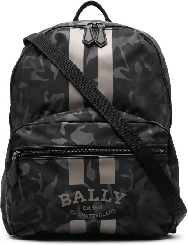 Bally Fixie rugzak met camouflageprint Groen