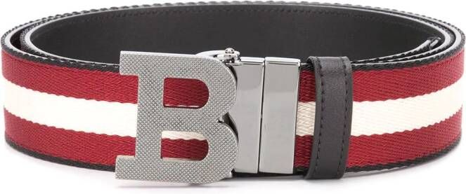 Bally Gestreepte gespriem Rood