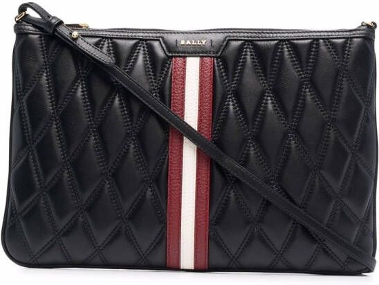 Bally Leren clutch Zwart