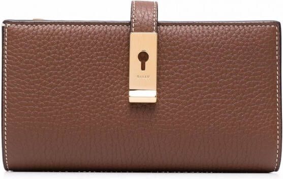 Bally Leren portemonnee Bruin