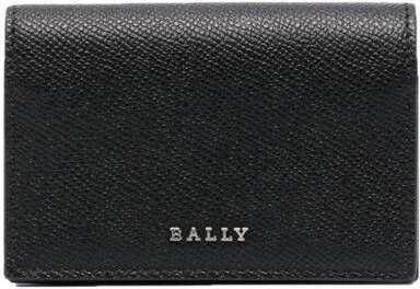 Bally Leren portemonnee Zwart