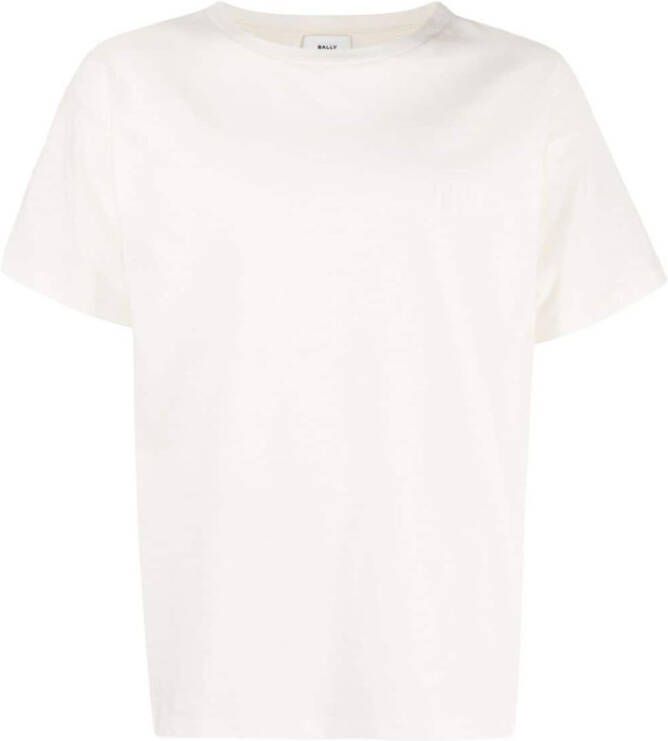 Bally T-shirt met geborduurd logo Wit