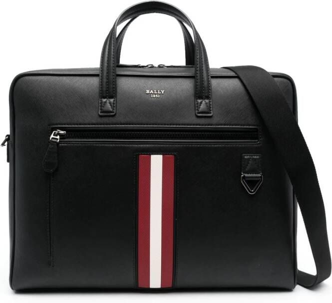 Bally Laptoptas met logoprint Zwart