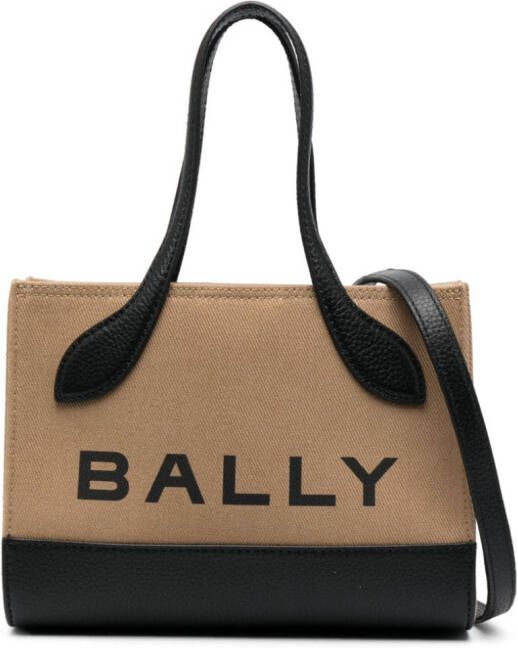 Bally logo-print mini tote bag Bruin