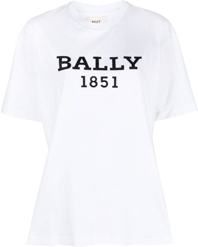 Bally T-shirt met logoprint Wit