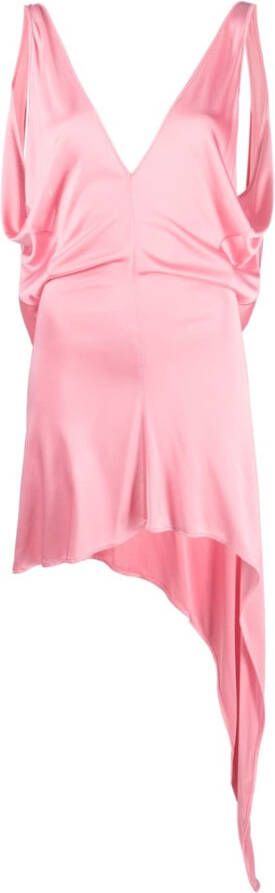 Bally Midi-jurk met V-hals Roze