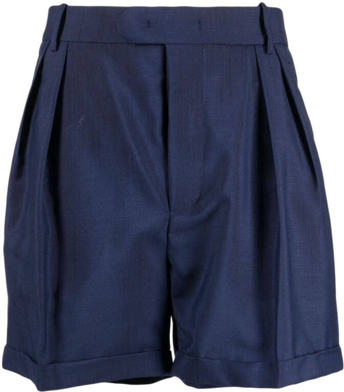 Bally Geplooide shorts Blauw