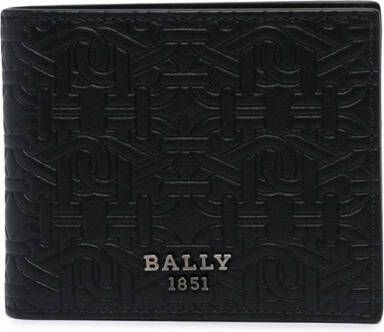 Bally Portemonnee met monogramprint Zwart
