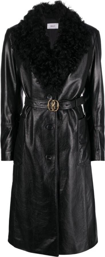 Bally Lammy coat Zwart