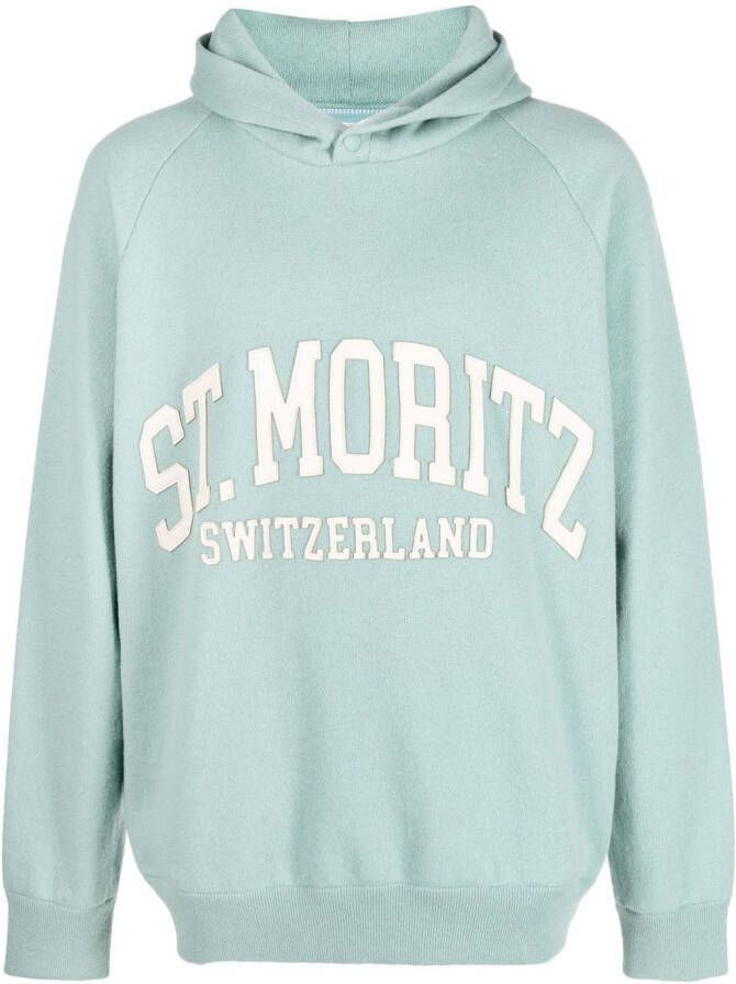 Bally Kasjmier hoodie Blauw