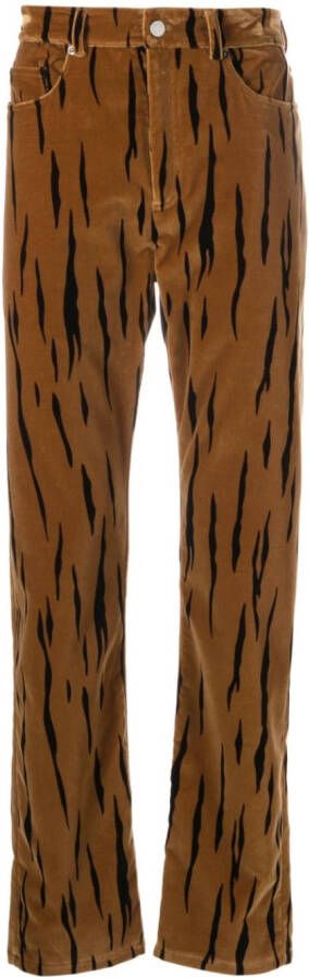 Bally Broek met tijgerprint Bruin