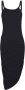 Balmain Lange gedrapeerde jerseyjurk Black Dames - Thumbnail 1