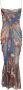Balmain Hemel bedrukte gedrapeerde tule maxi jurk Multicolor Dames - Thumbnail 1