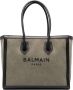 Balmain Canvas B-Army 42 tote with leather panels Beige Dames - Thumbnail 1