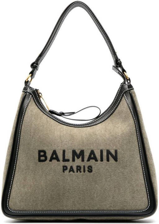 Balmain B-Army canvas shopper Groen