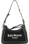 Balmain B-Army monogrammed canvas and smooth leather handbag Zwart Dames - Thumbnail 2
