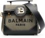 Balmain Sac B-Buzz 23 en toile avec empiècements en cuir Beige Dames - Thumbnail 1