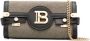 Balmain Canvas B-Buzz 23 clutch bag with leather panels Beige Dames - Thumbnail 2