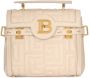 Balmain B-Buzz 23 leren shopper Beige - Thumbnail 1