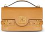 Balmain B-Buzz Shoulder 24 Tas van glad leer Bruin Dames - Thumbnail 1