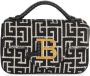 Balmain Crossbodytas met monogram jacquard Zwart - Thumbnail 1