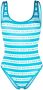 Balmain Badpak met logoprint Blauw - Thumbnail 1