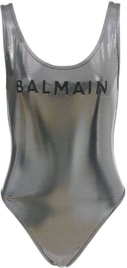 Balmain Badpak met metallic-effect Grijs