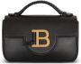 Balmain Zwarte Leren Mini Handtas met Gouden B Monogram Black Dames - Thumbnail 1
