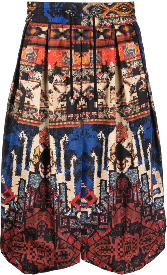 Balmain Bermuda shorts met print Bruin