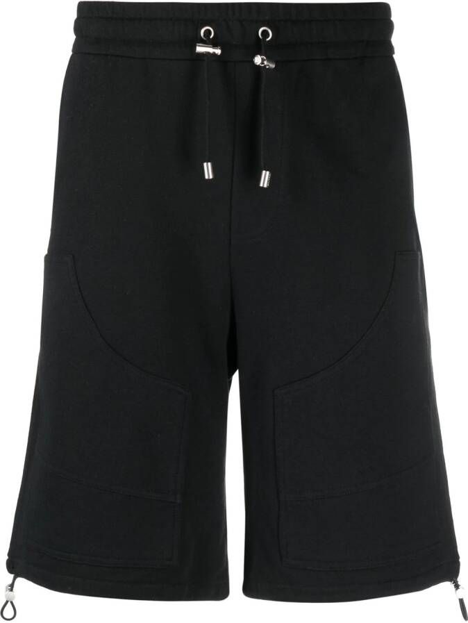 Balmain Bermuda shorts met vlakken Zwart