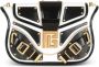 Balmain Blaze bag in smooth two-tone leather Zwart Dames - Thumbnail 1