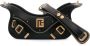 Balmain Blaze leren schoudertas Zwart - Thumbnail 1
