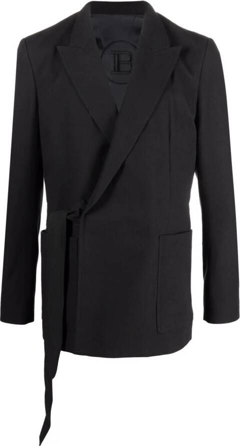Balmain Blazer met zijsluiting Zwart