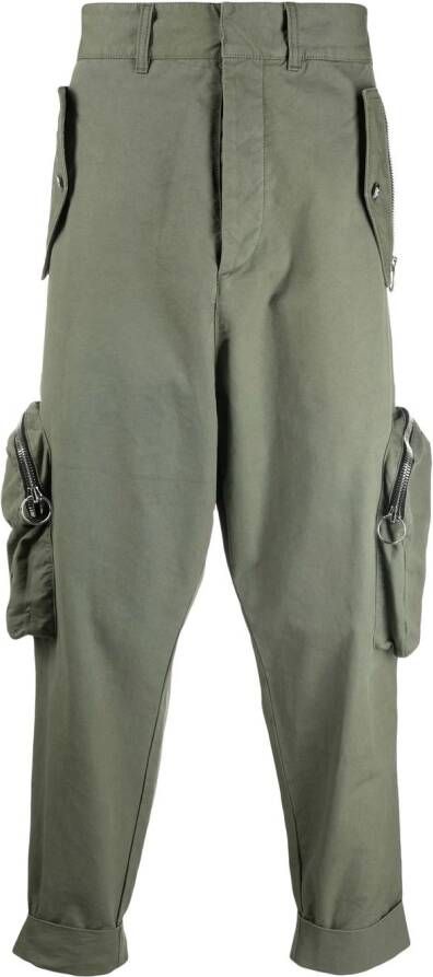 Balmain Broek met toelopende pijpen Groen
