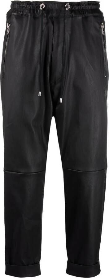 Balmain Broek met verlaagd kruis Zwart