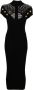Balmain Mini-jurk verfraaid met knoop Zwart - Thumbnail 1