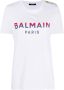 Balmain T-shirt verfraaid met knoop Wit - Thumbnail 1