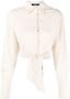 Balmain Cropped shirt Beige - Thumbnail 1