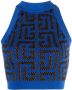 Balmain Cropped top Blauw - Thumbnail 1