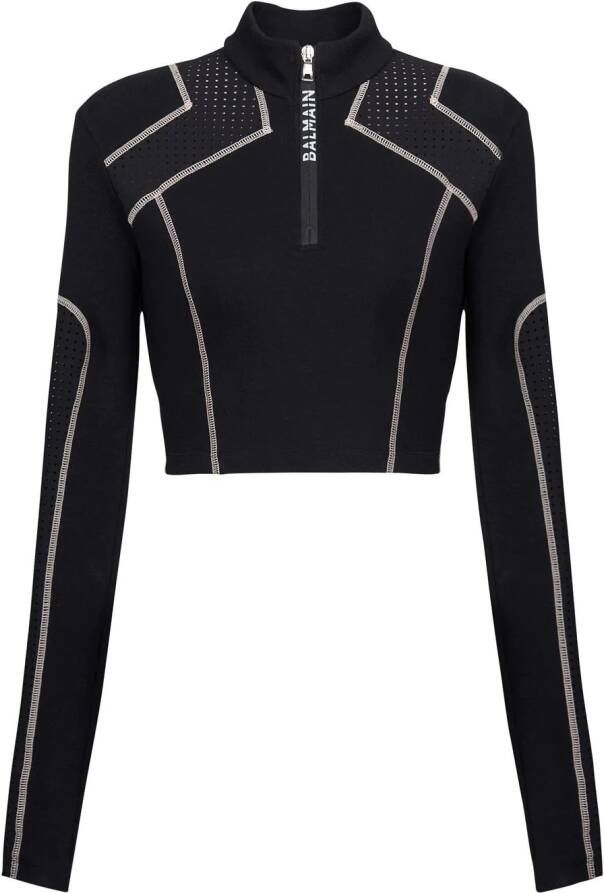 Balmain Cropped top Zwart