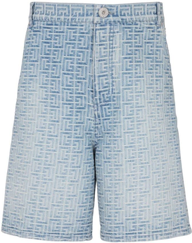 Balmain Denim shorts Blauw