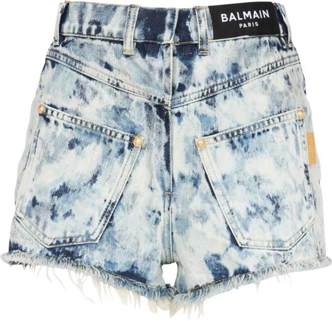 Balmain Denim shorts Blauw