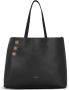 Balmain Emblème leren shopper Zwart - Thumbnail 1