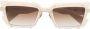Balmain Eyewear Admirabel zonnebril met rechthoekig montuur Wit - Thumbnail 1