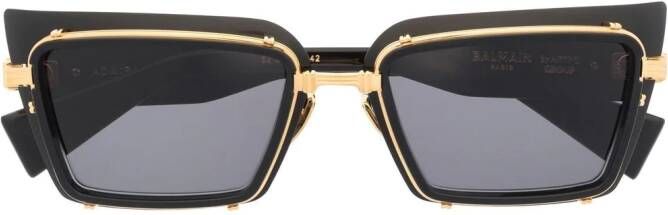 Balmain Eyewear Admirabel zonnebril met rechthoekig montuur Zwart
