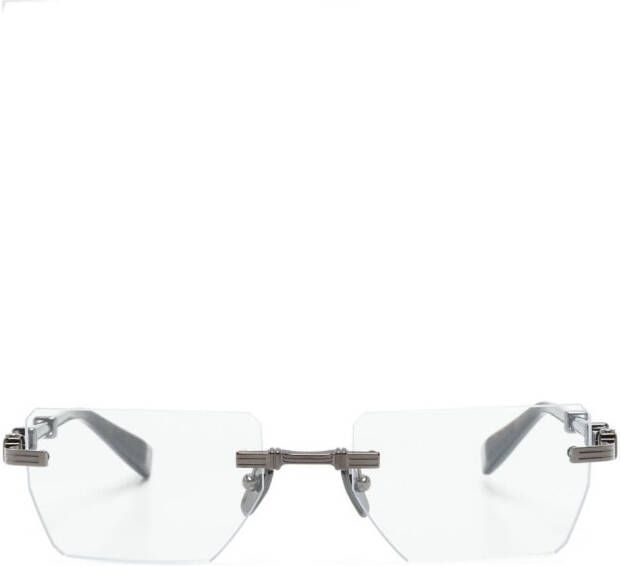 Balmain Eyewear Bril met rechthoekig montuur Zwart