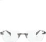 Balmain Eyewear Bril met rechthoekig montuur Zwart - Thumbnail 1